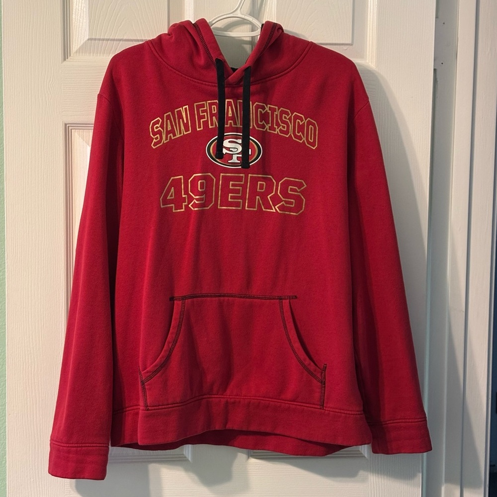 San Francisco 49ers Red and Gold Fanatics Brand Hoodie, Men’s Large, NFL